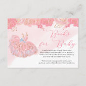 Roze roos goudtut informatiekaartje (Voorkant)