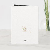 Roze Roos Halve Maans Moederdag Wenskaart Kaart (Achterkant)