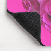 Roze Roos Hart Muismat (Hoek)