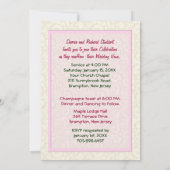 Roze Roos - Huwelijksbelofte Vernieuwen Kaart (Achterkant)