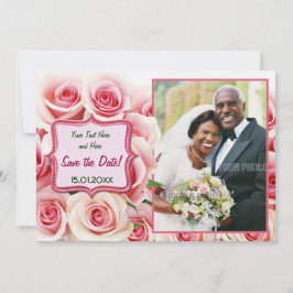 Roze Roos - Huwelijksgeloften Vernieuwen Kaart