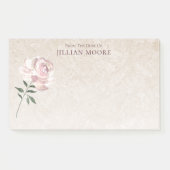 Roze roos in bloei post-it® notes (Voorkant)