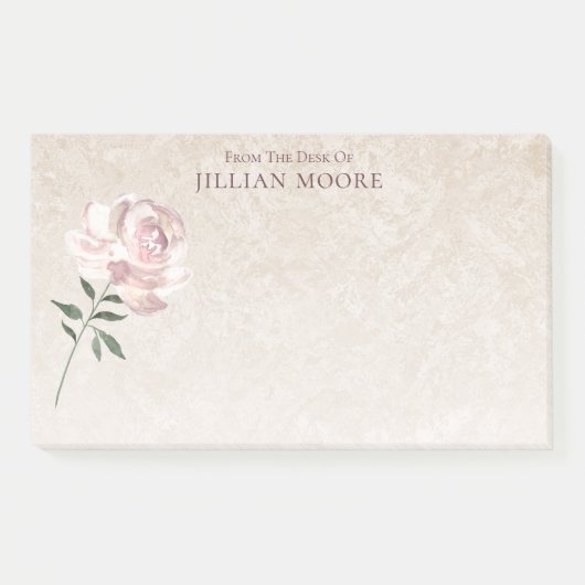 Roze roos in bloei post-it® notes (Voorkant)