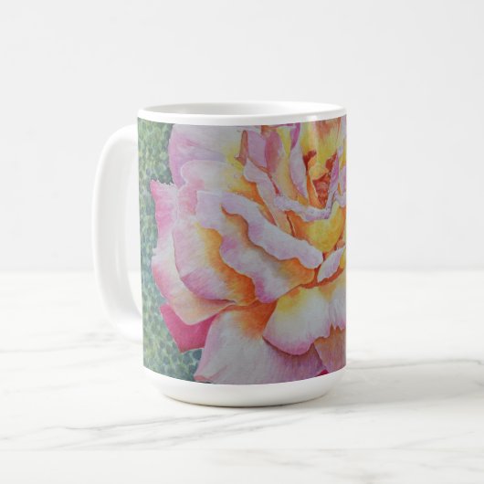 Roze Roos in de Lente Koffiemok (Voorkant links)