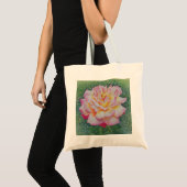 Roze Roos in de Lente Tote Bag (Voorkant (product))