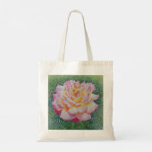 Roze Roos in de Lente Tote Bag (Achterkant)