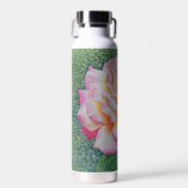 Roze Roos in de Lente Waterfles (Voorkant)