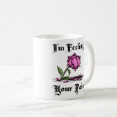 Roze Roos in Wanhoop Koffiemok (Voorkant rechts)
