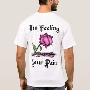 Roze Roos in wanhoop Voor & Achter T-shirt