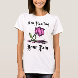 Roze Roos in Wanhoop Vrouwen T-shirt