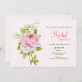 Roze Roos Kaart (Voorkant / Achterkant)