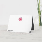 Roze Roos Kaleidoscoop Grijs Moederdagkaart Feestdagen Kaart (Achterkant)