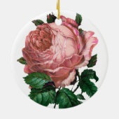 ROZE ROOS KERAMISCH ORNAMENT (Achterkant)