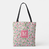 Roze Roos Knop Bloem Tas (Achterkant)