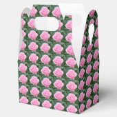 Roze Roos Knop Favor Doos Bedankdoosjes (Geopend)