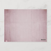 Roze Roos Kolibrie Tafelnummer (Achterkant)