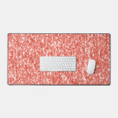 Roze roos koraal glanzend glitter schittert bureaumat (Keyboard & Muis)