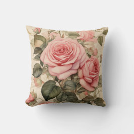Roze Roos Kussen