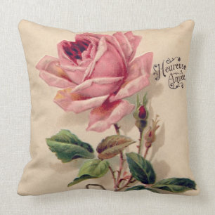 Roze  Roos Kussen