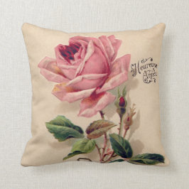 Roze Roos Kussen