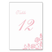 -roze Roos Lace Wedding Kaart (Achterkant)