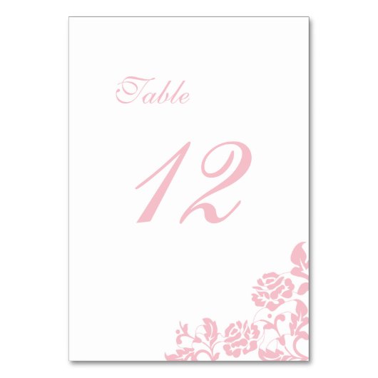 -roze Roos Lace Wedding Kaart (Voorkant)