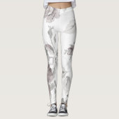 Roze roos leggings (Voorkant)