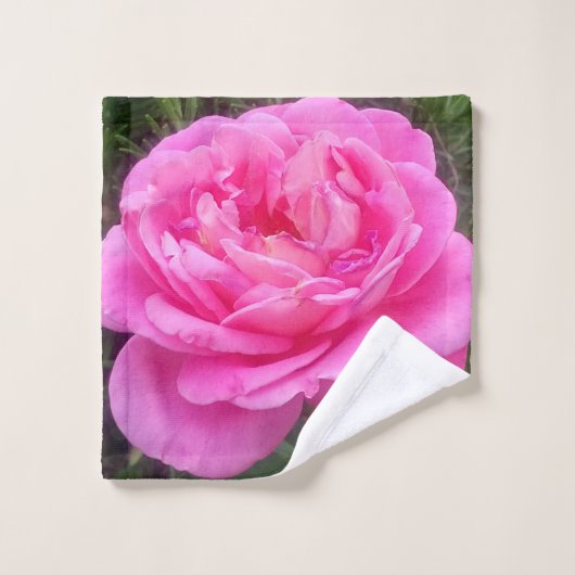 Roze Roos 'Leonardo Da Vinci'   Washandje (Wasdoekje)