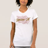 Roze Roos Lesbisch AF T-shirt (Voorkant)