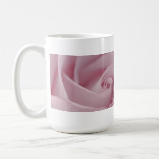 Roze Roos Macro Koffiemok (Links)