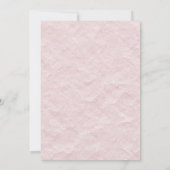 Roze Roos met Diamanten Bruiloft Save The Date (Achterkant)