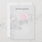 Roze Roos met Monogram (Achterkant)