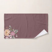 Roze Roos met roze achtergrond Vloeiingsvlakken Bad Handdoek (Handdoek)