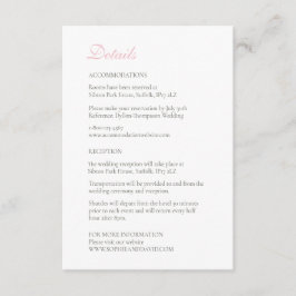 -roze Roos met tintje Informatiekaartje