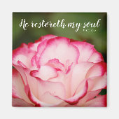 Roze Roos met variabele opmaak 23:3 Magneet (Voorkant)