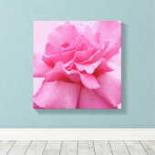  roze roos modern stijlvol abstract bloemen canvas afdruk (Insitu (Houten vloer))