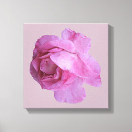  roze roos moderne bloemen eenvoudige kunst canvas afdruk