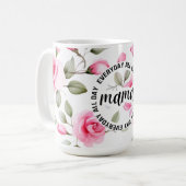 Roze Roos Moederdag Koffiemok (Voorkant links)