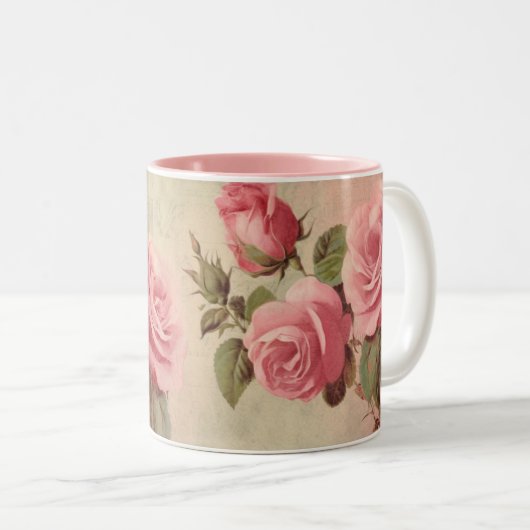 Roze Roos Mok (Voorkant rechts)