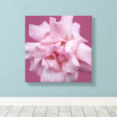  roze roos Mooie eenvoudige moderne beeldende kuns Canvas Afdruk (Insitu (Houten vloer))
