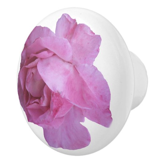  roze roos Mooie keramische bloemenkunst Keramische Knop (Rechts)