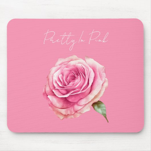 Roze Roos Muismat (Voorkant)