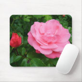 roze roos muismat (Met muis)