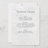Roze Roos Muur Vintage Dagboek Bachelorette Feest Kaart (Achterkant)