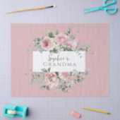 Roze Roos Oma Bloost Roze Tissuepapier (Craft)