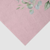 Roze Roos Oma Bloost Roze Tissuepapier (Detail)