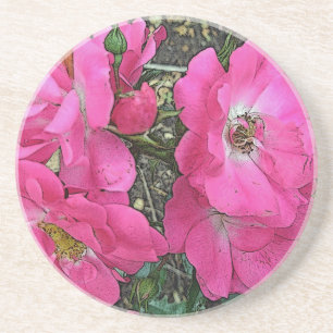 Roze Roos Onderzetter