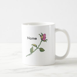 Roze roos op maat gemaakte mokken