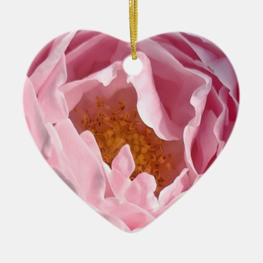 Roze Roos Ornament (Voorkant)