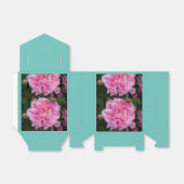 Roze  Roos partij voorgerecht Bedankdoosjes (Uitgevouwen)